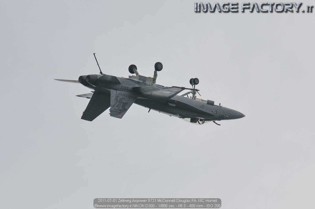 2011-07-01 Zeltweg Airpower 6721 McDonnell Douglas FA-18C Hornet